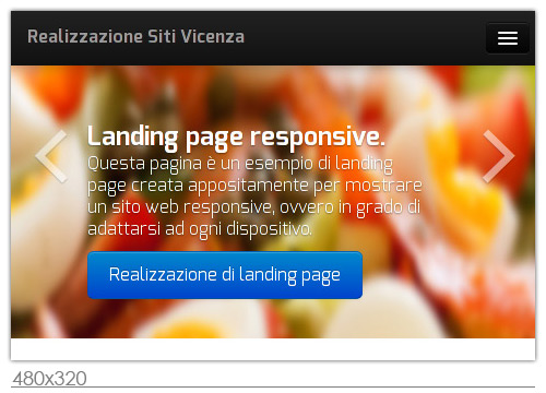 Esempio sito responsive 480x320