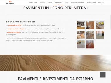 Esempio pagina sito Idea Pavimenti