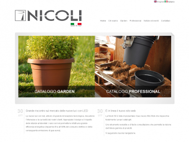 Nicoli SRL: realizzazione sito web