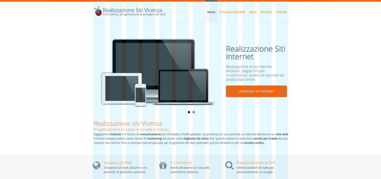 Layout grafico Realizzazione siti Vicenza