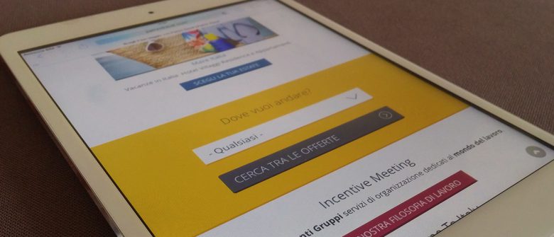 Sito Drupal responsive visto da iPad