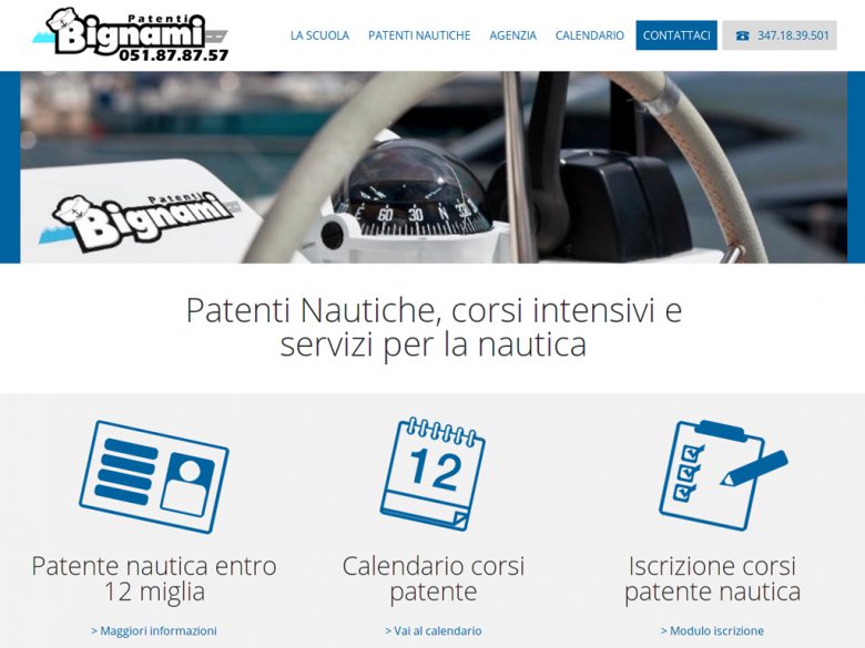 Sito web Patenti Nautiche Bignami