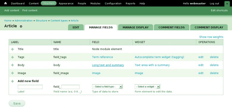 Sviluppo siti Drupal 7