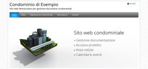 Demo sito web per condomini